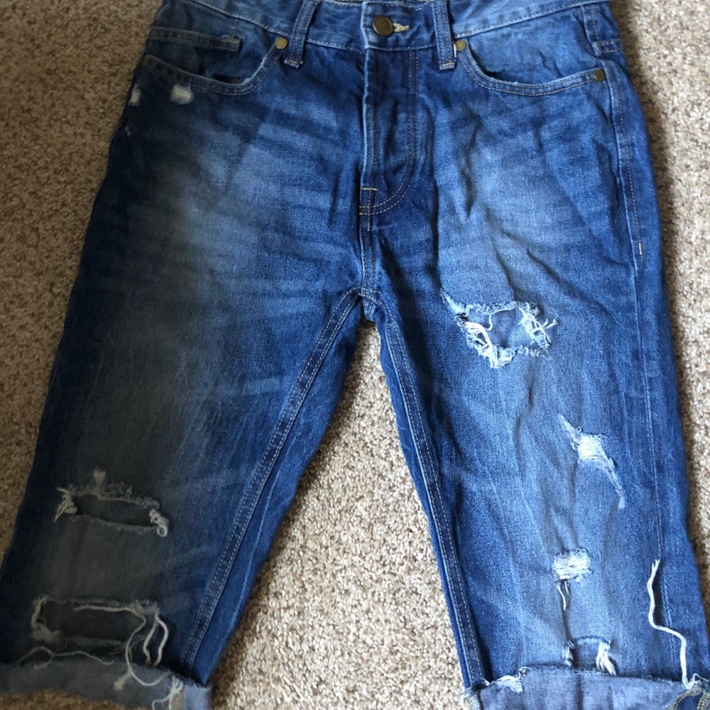 Zara Men Distressed Shorts